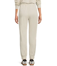 A Loves A Waffle Knit High Rise Full Length Coordinating Jogger Sweatpants