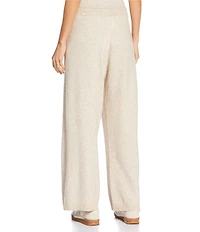 A Loves A Wool Blend Mid Rise Tie Front Wide Leg Sweater Lounge Coordinating Pants