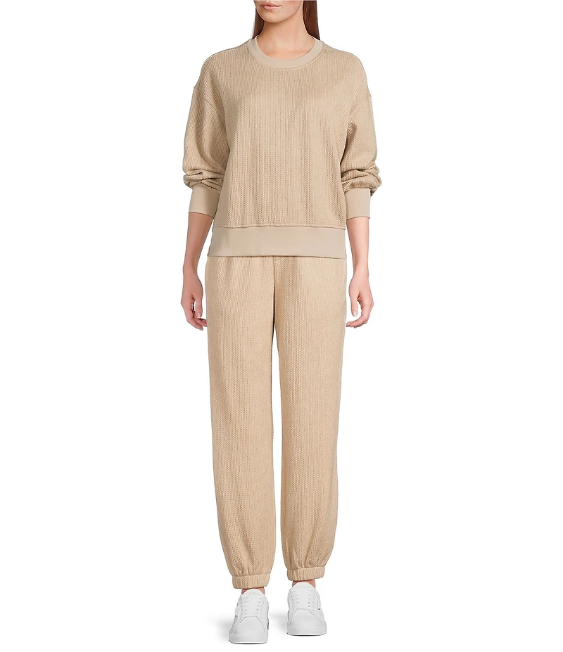 A Loves A Woven Coordinating High Rise Jogger Sweatpants