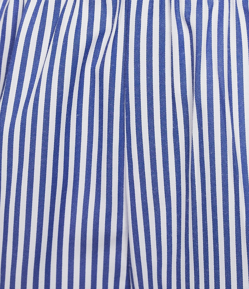 A Loves A Woven Ric Rac Trim Stripe Pull On Coordinating Shorts