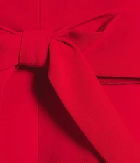 A Loves A Woven Round Neck Sleeveless Bow Front A-Line Mini Dress