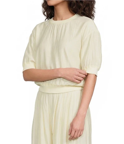 A.Ren Aurelia Crew Neck Short Sleeve Coordinating Top