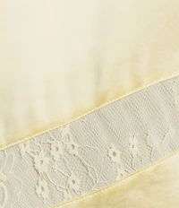 A.Ren Sabrin Crew Neckline Sleeveless Asymmetrical Lace Design Coordinating Satin Top