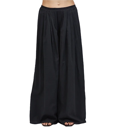 A.Ren Simone Wide Leg Pull-On Coordinating Linen Pants