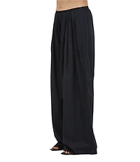 A.Ren Simone Wide Leg Pull-On Coordinating Linen Pants