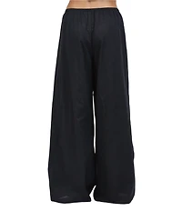 A.Ren Simone Wide Leg Pull-On Coordinating Linen Pants