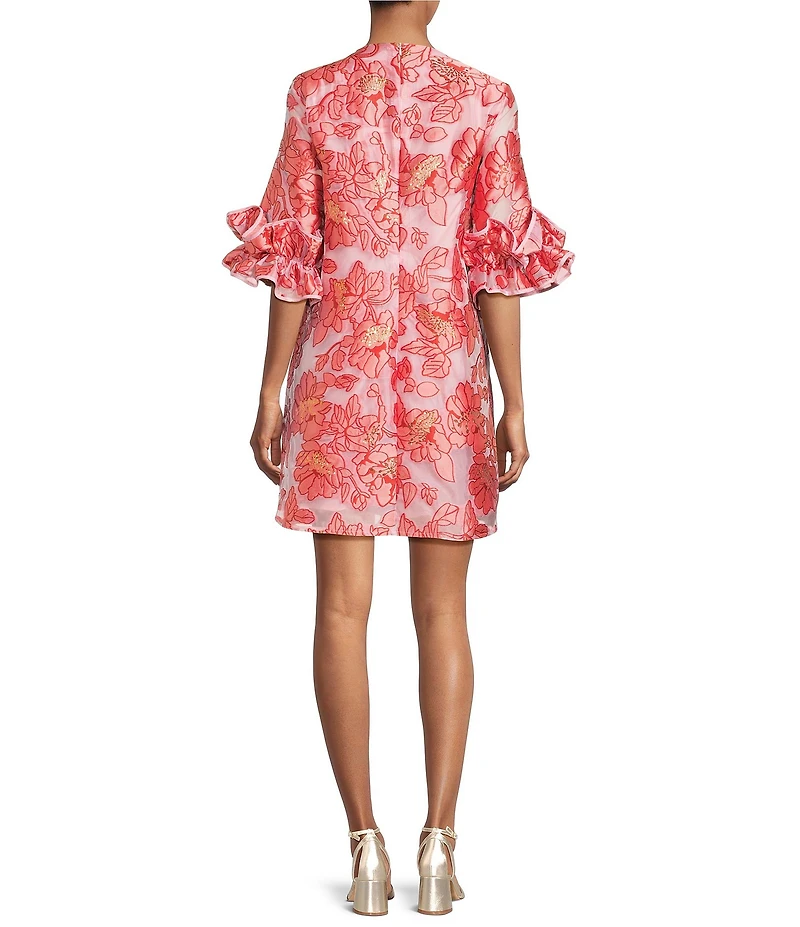 Abbey Glass Bronwyn Crew Neck Shift Mini Dress