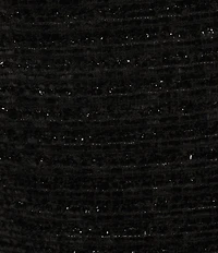 Abbey Glass Carter Boucle Tweed Wide Leg Flat Front Thick High Waistband Trouser Pants