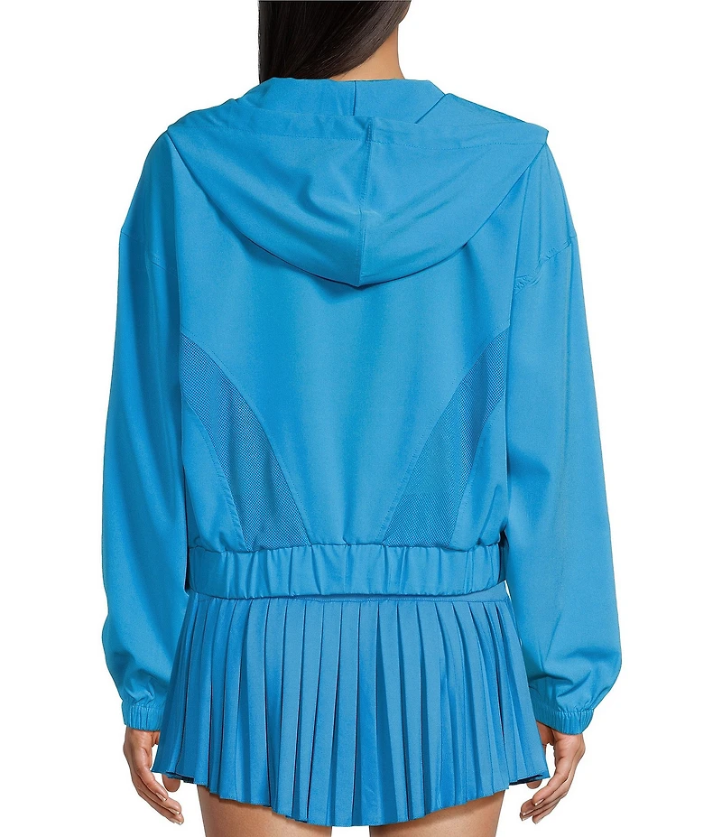 GB Active Coordinating Hooded Mesh Zip-Up Jacket