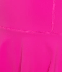 Active Seamed Bodice Pull-On Mini Tennis Dress