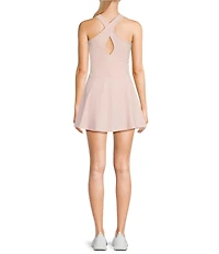 Active Seamed Bodice Pull-On Mini Tennis Dress