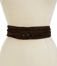 ADA 1.75#double; Ava Woven Tassel Wrap Belt
