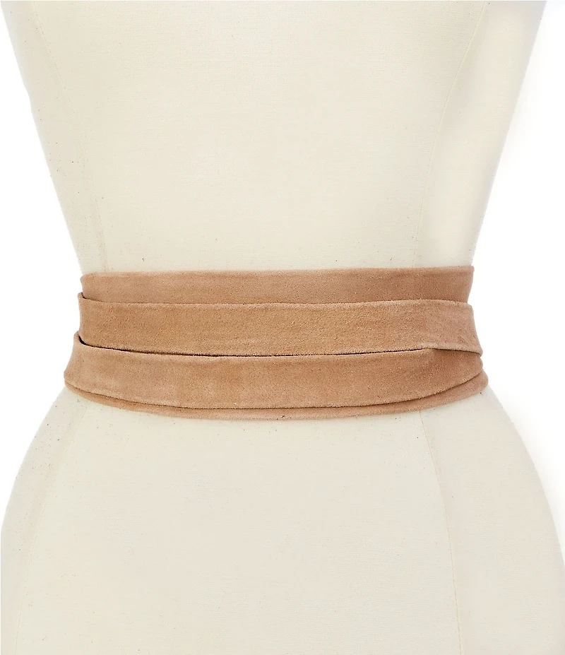 ADA 3#double; Classic Wrap Suede Leather Belt