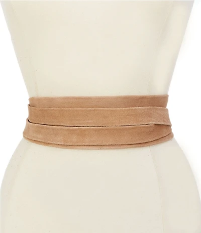 ADA 3#double; Classic Wrap Suede Leather Belt