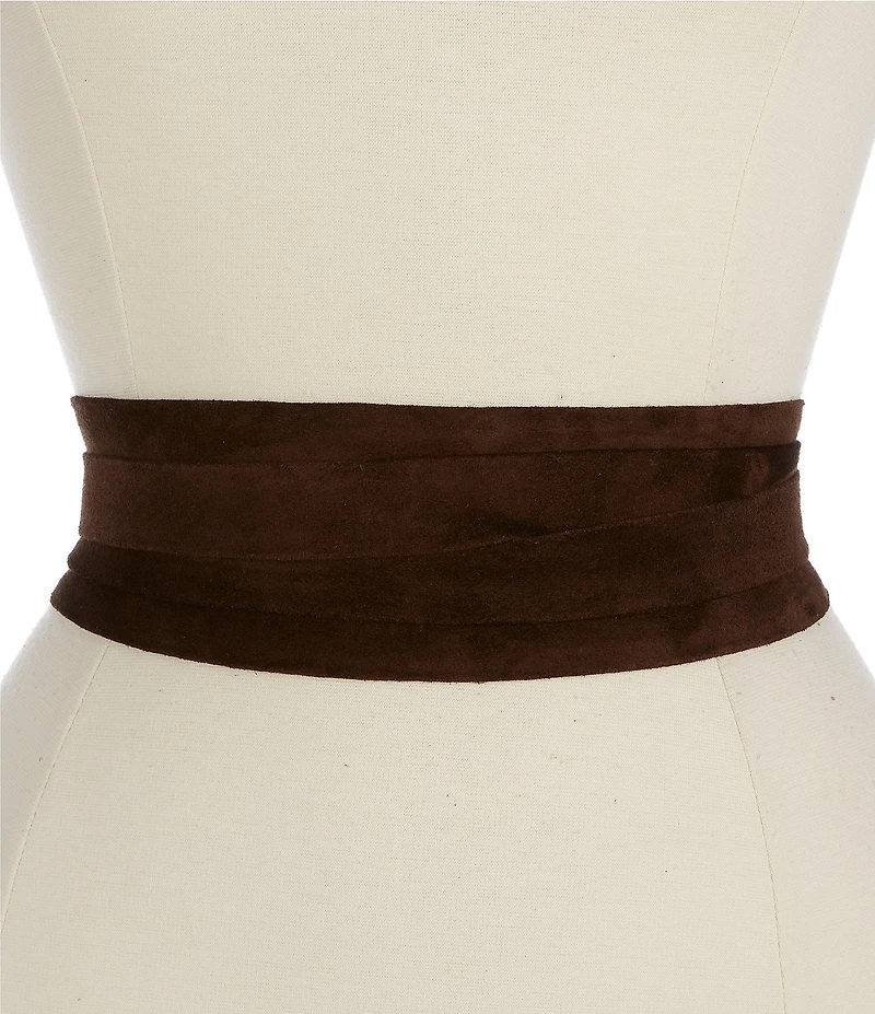 ADA 3#double; Classic Wrap Suede Leather Belt