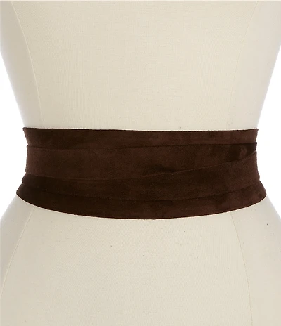 ADA 3#double; Classic Wrap Suede Leather Belt