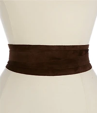 ADA 3#double; Classic Wrap Suede Leather Belt