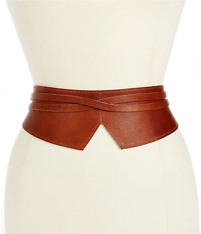 ADA 3#double; Olivia Leather Wrap Belt