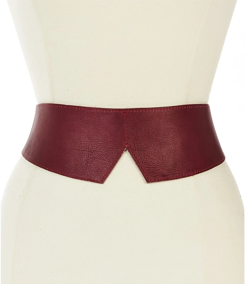 ADA 3#double; Olivia Leather Wrap Belt