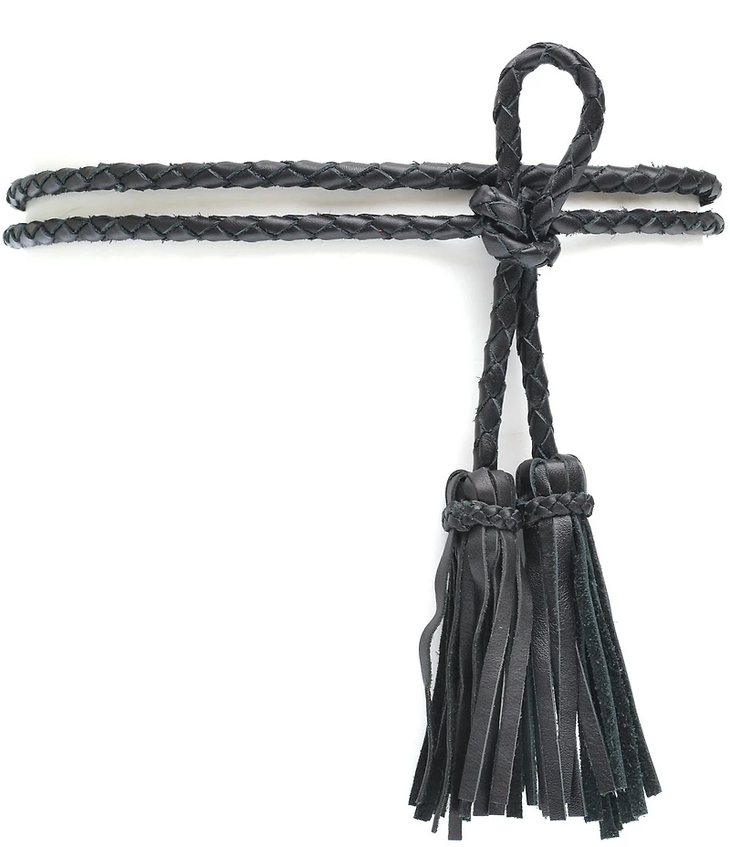 ADA Braided Fringe Wrap Belt