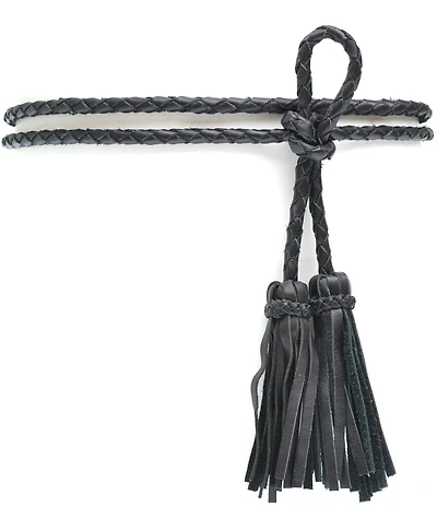 ADA Braided Fringe Wrap Belt
