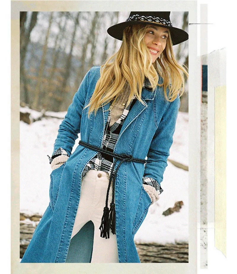 ADA Fringe Soga Leather Braided Wrap Belt