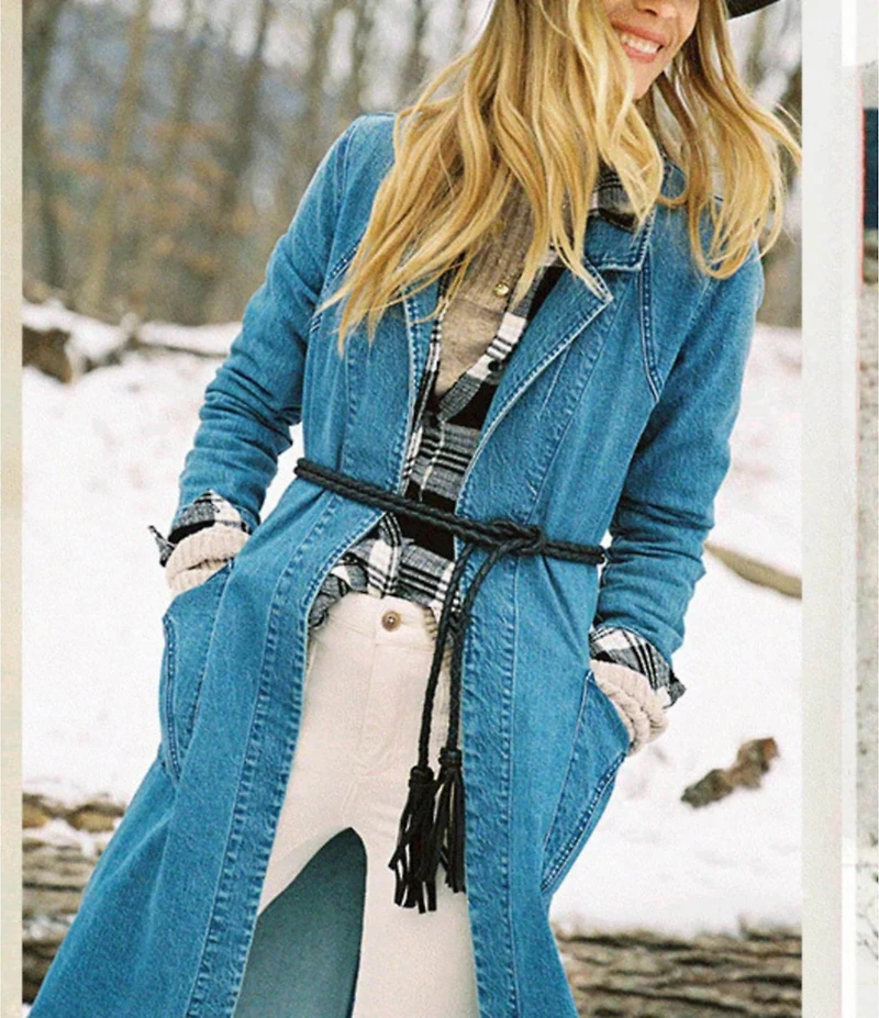 ADA Fringe Soga Leather Braided Tassel Wrap Belt