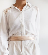 ADA Skinny Leather Wrap Belt