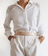 ADA Skinny Leather Wrap Belt