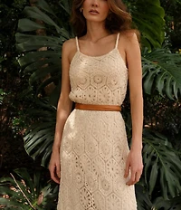 ADA Skinny Leather Wrap Belt