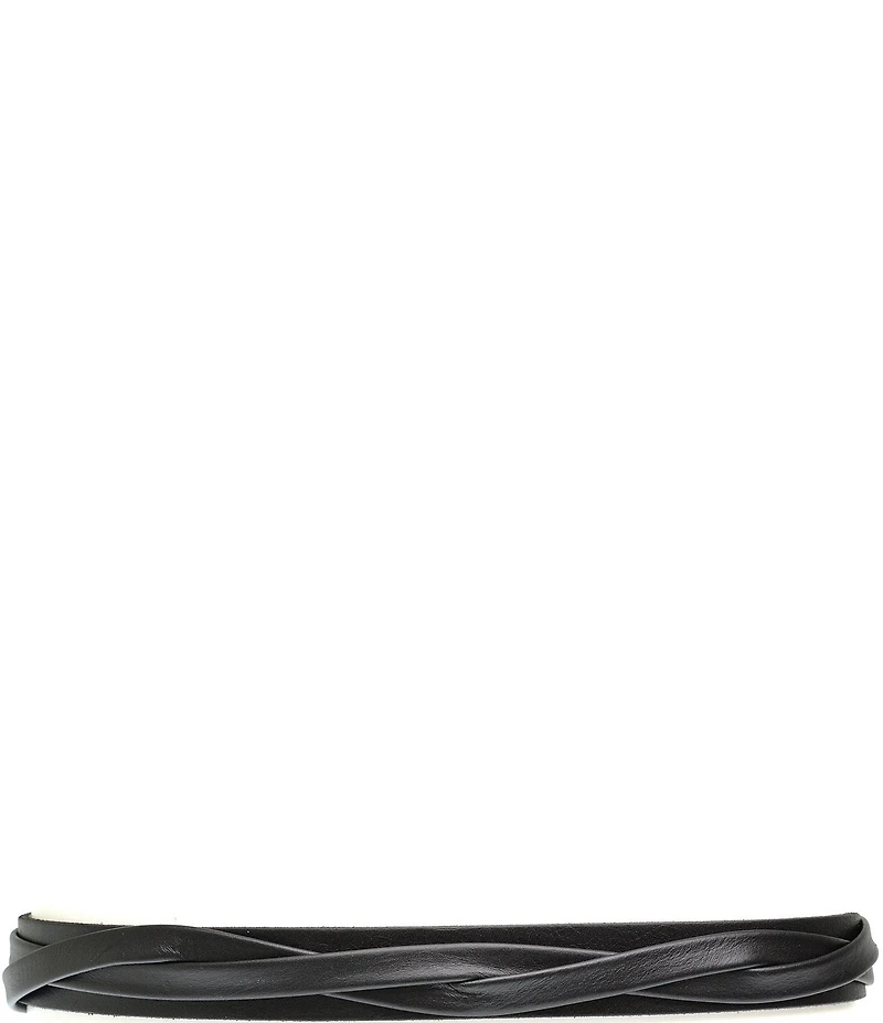 ADA Skinny Leather Wrap Belt