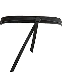 ADA Skinny Leather Wrap Belt