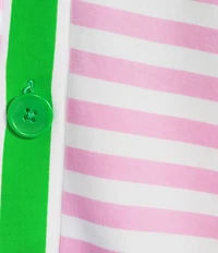 Addison Bay Abbott Striped V-Neck Long Sleeve Sweatshirt Cardigan