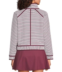 Addison Bay Bainbridge Stand Collar Long Sleeve Quarter-Zip Sweatshirt