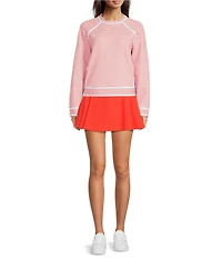 Addison Bay Bainbridge Stripe Crew Neck Long Sleeve Sweatshirt