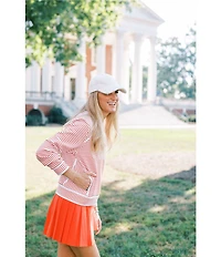 Addison Bay Bainbridge Stripe Crew Neck Long Sleeve Sweatshirt