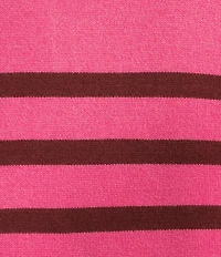 Addison Bay Carlyle Rugby Contrast Stripe Spread Collar Long Sleeve Sweater