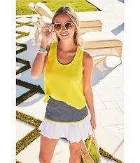 Addison Bay Doubles Scoop Neck Sleeveless Tank