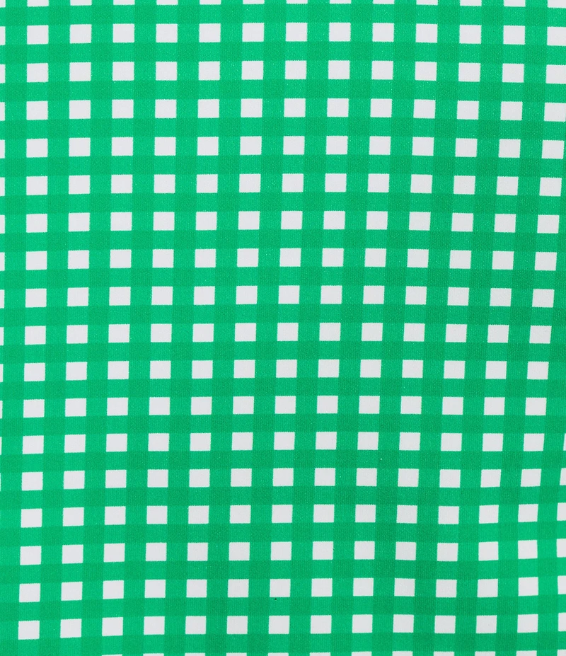 Addison Bay Clubhouse Collection Founders Gingham Print Quarter Zip Sleeveless Coordinating Tank Top