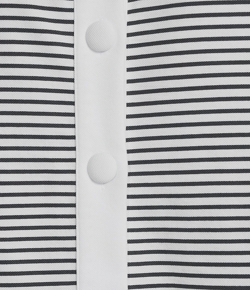 Addison Bay Lennon Stripe Print Crew Neck Short Sleeve Coordinating Boxy Top