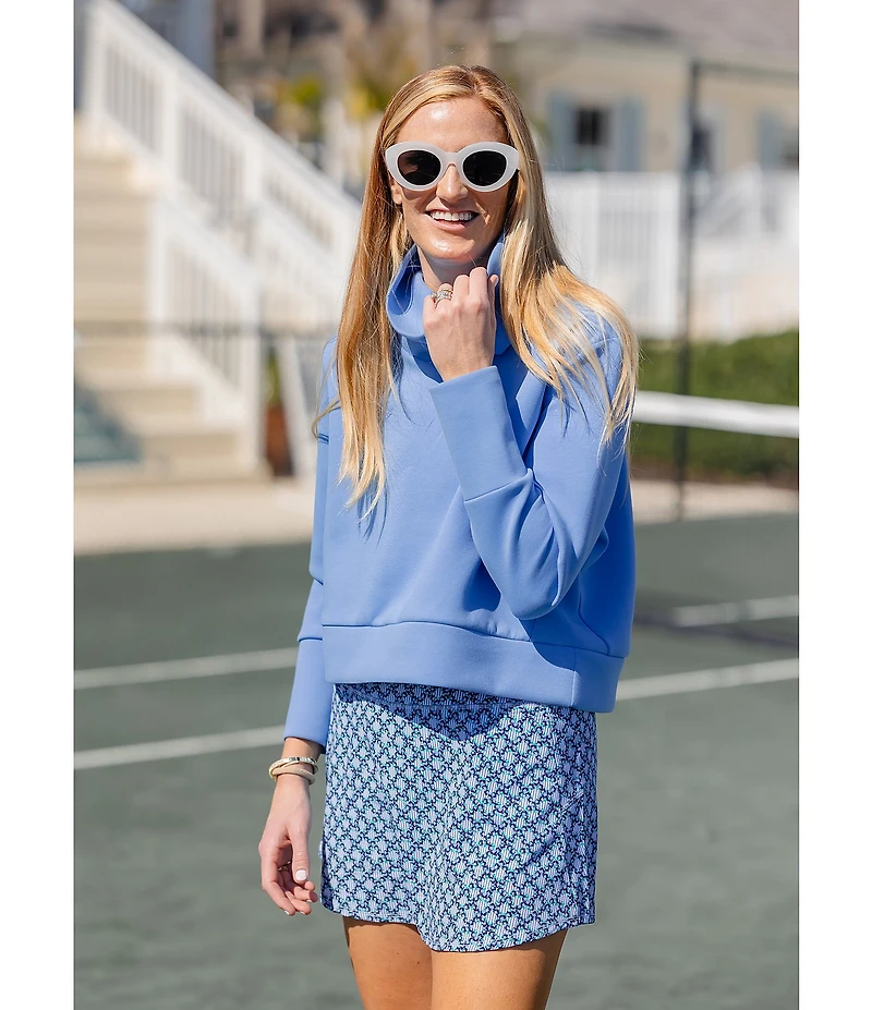Addison Bay Mock Neck Long Sleeve Everyday Pullover