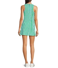 Addison Bay Panama High Neck Sleeveless A-line Mini Dress