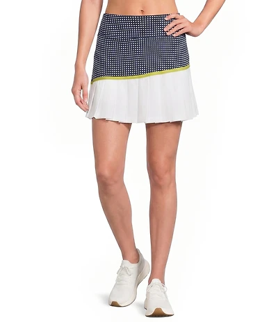 Addison Bay Rally Gingham Print Mini Skort