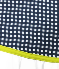 Addison Bay Rally Gingham Print Mini Skort
