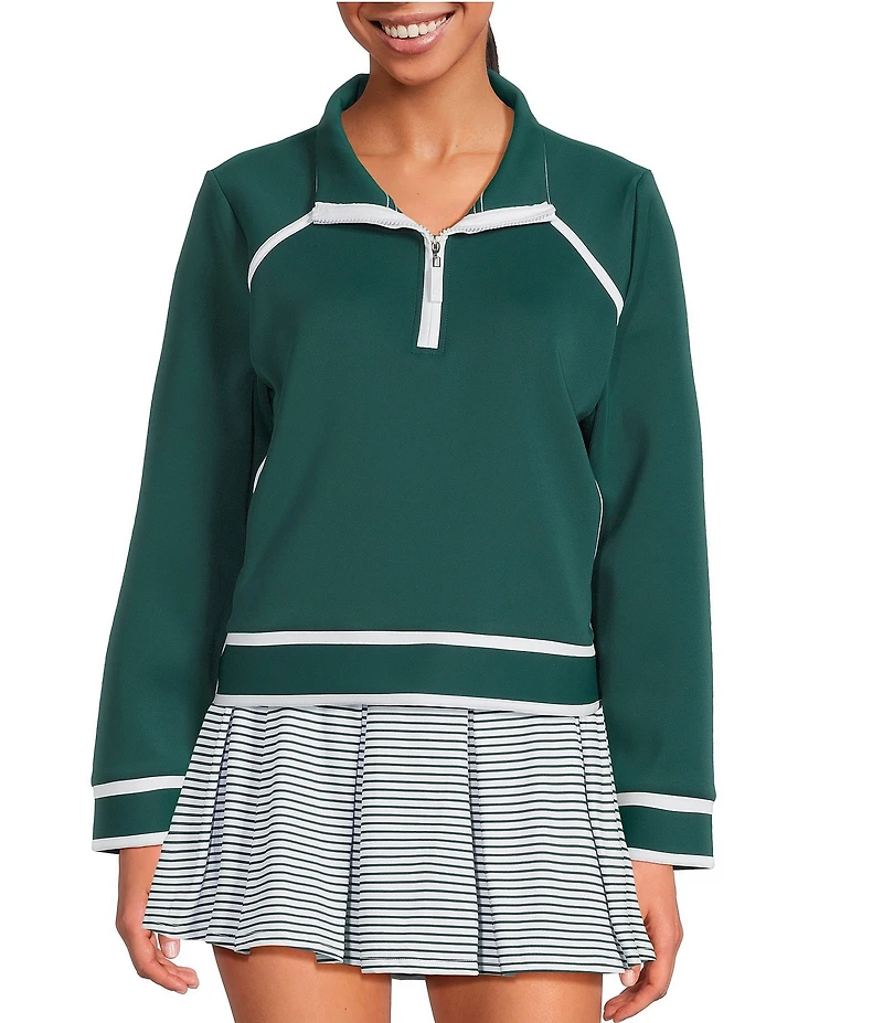 Addison Bay Scuba Light Bainbridge Quarter Zip Long Sleeve Sweatshirt