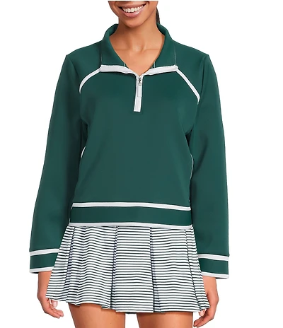 Addison Bay Scuba Light Bainbridge Quarter Zip Long Sleeve Sweatshirt