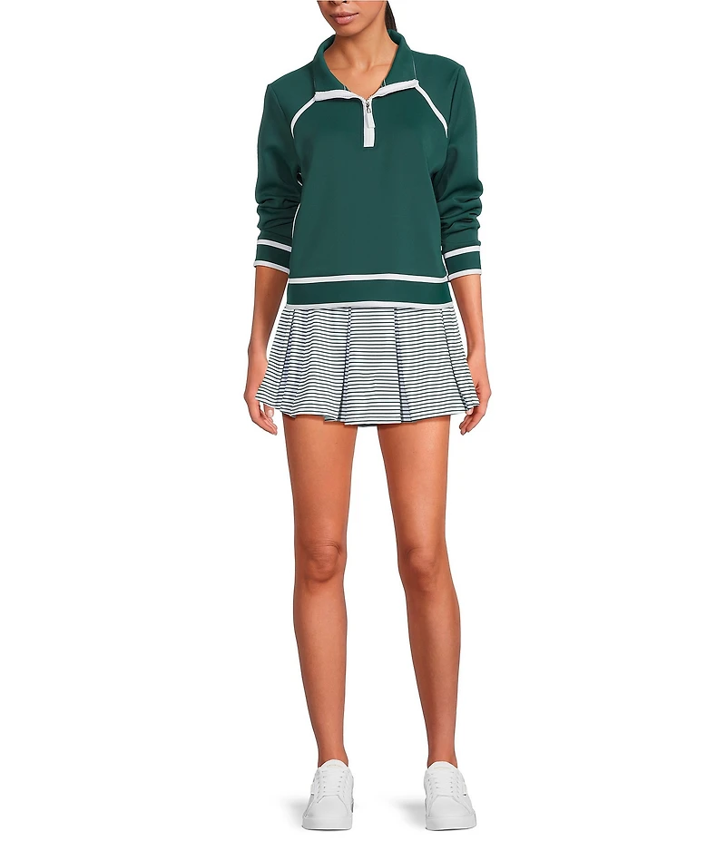 Addison Bay Scuba Light Bainbridge Quarter Zip Long Sleeve Sweatshirt