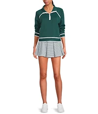 Addison Bay Scuba Light Bainbridge Quarter Zip Long Sleeve Sweatshirt