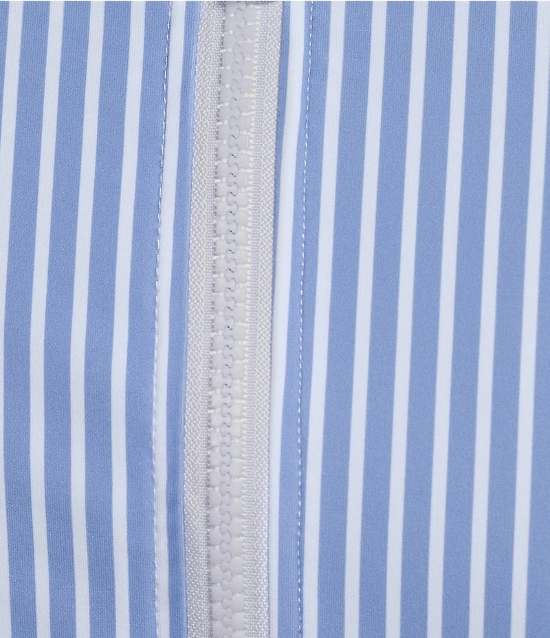 Addison Bay Smooth Sport Highland Stripe Print Sleeveless Dress