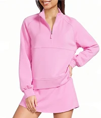 Addison Bay Wren Quarter Zip Mock Neck Long Sleeve Top